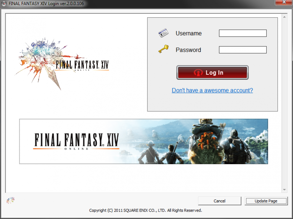 final fantasy xiv launcher error